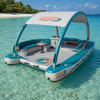 Plateforme flottante gonflable pour l'eau, ponton en EVA, pont flottant haute pression en PVC durable pour lac, océan, fête aquatique