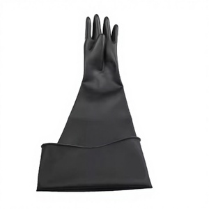 Gants en néoprène résistants aux produits chimiques, qualité supérieure, flexibles, lisses, à manches longues, étanches aux liquides, 80 cm - Product Image 2
