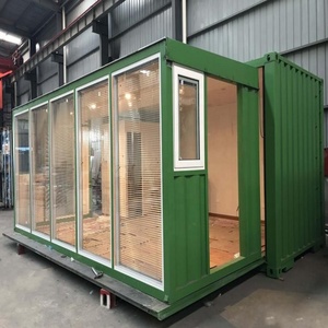 Ru — maisons pliantes, structure en acier inoxydable, verre préassemblé vert, maisons de conteneur de luxe - Product Image 2