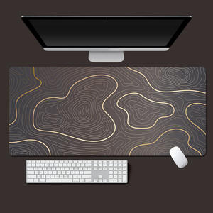 Alfombrilla de ratón para juegos impermeable negra con sublimación de colores grande <span class=keywords><strong>XX</strong></span> personalizada Borde de costura de Anime para alfombrilla de escritorio grande Playmat ordenador - Product Image 3