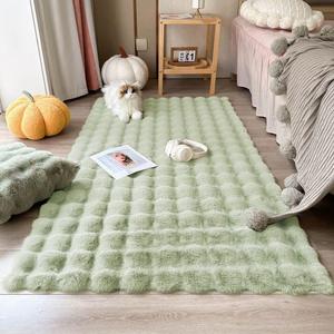 Trong nhà trang trí nội thất phòng khách hiện đại diện tích sàn ném mềm xù xì lông thỏ cắt 6x9 8x10 3D giả lông thảm thảm - Product Image 3