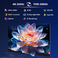 Moniteur portable à double mode d'affichage de 27 pouces, prend en charge le passage transparent entre les modes UHD/FHD, résolution 4K pour l'interface, fréquence de rafraîchissement de 288 Hz