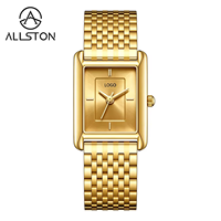 Jam Tangan Wanita Stainless Steel Dial Kecil Persegi Modular Italia Gaya Mewah Sederhana, Ringan, Serbaguna, dan Elegan dengan Mesin Quartz