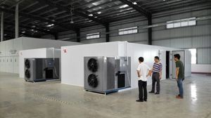 เครื่องอบพริกอัตโนมัติความจุสูงรุ่นใหม่ ประหยัดพลังงาน ระบบปั๊มความร้อน 300-600 กก. พร้อมระบบควบคุมความชื้นอัจฉริยะ - Product Image 6