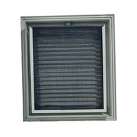 Grille d'aération carrée de haute qualité pour admission et évacuation d'air frais, pour salle blanche et laboratoire, en métal fixe