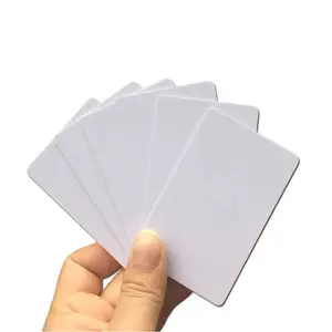 Guangdong mürekkep püskürtmeli kimlik kartı baskısı plastik parlak pvc kimlik boş kart sayfası özel tasarım