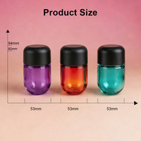 Bocaux en verre hermétiques et anti-enfants, petits bocaux en verre de 90 ml (2-3 oz) avec couvercles, en vrac, avec joints d'étanchéité et couvercles en forme de dôme arqué avec bouchon CRC