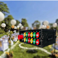 Boîtier de distribution d'énergie triphasé 5 fils IP65 220V 16A avec protection MCB, entrée CEE 3 broches, 12 prises CEE pour grandes fêtes en extérieur