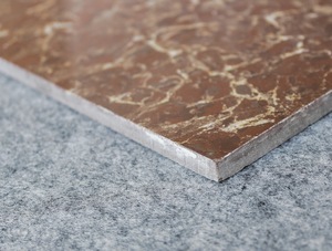 Piastrelle per pavimenti della hall dell'hotel all'ingrosso 600x600 piastrelle in gres porcellanato lucido marrone <span class=keywords><strong>cioccolato</strong></span> per villa e bagno - Product Image 4