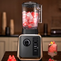 Multifunktionaler Hochleistungs-Standmixer Elektrischer Mixer 2,1-2,5L Glasbehälter 6 Klingen 36000 U/min Geschwindigkeit Anpassbar für Hotels