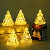 Veilleuse créative en cristal petite lampe de chevet de bureau avec atmosphère de réfraction unique cadeau d'anniversaire parfait pour les amis