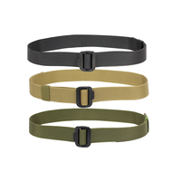 Ceinture tactique robuste en nylon pour agents de sécurité, réglable, multifonctionnelle, grande capacité, pour la randonnée, avec doublure en polyester