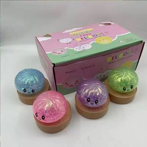New Release 12pcs/box <b>Bead</b> Dumpling Steam Bun Squishy Glowing LED Dumplings Toy Glow Dumplings Squishy Bun Stress Relief Toys - Product Image 2