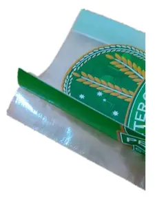 BOPP Packaging Oat Peanut Fertilizer Flour Bean Rice Seed Stock Feed Waterproof PP Woven Bag Empty Sack With D-cut Handle