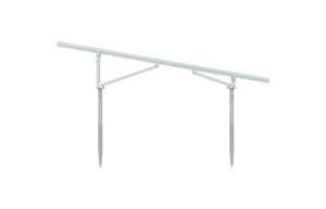 Estructura de montaje en tierra anodizada de riel solar de aluminio T2VC de alta calidad Garantía de 10 años 60 m/s Carga de viento 2.5kn/mÂ ² Carga de nieve Solar - Product Image 2