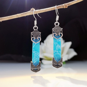 Orecchini Pendenti con Motivo Oceanico Bohémien e Design Intagliato, Accessori di Moda in Stile Vintage per Donne - Product Image 4