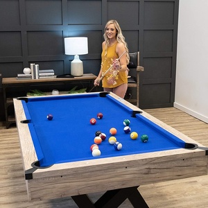 Torpsports 84 "bida bảng hồ bơi trò chơi bảng với mộc mạc Tóc Vàng kết thúc, k-hình chân và Hoàng Gia vải màu xanh TP-8439 - Product Image 3