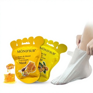 Calcetines Mascarilla Veganos OEM para el Cuidado de los Pies, Sin Desprendimiento, Hidratantes con Urea, Miel, Aceite de Argán y Ácido Hialurónico - Product Image 1