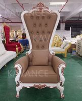 Fauteuil de luxe bon marché pour le trône fauteuil de pédicure en bois