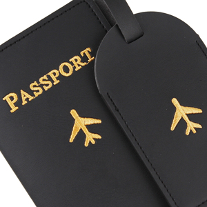 Porta Tarjetas de Color Sólido de PU con Logotipo Bordado Original, Etiquetas de Equipaje Originales para Computadora, Etiquetas de Identificación para Pasaporte con Protección RFID, 14X10cm - Product Image 5