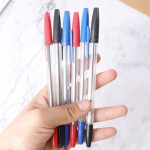 Promotional Smooth Writing Ball Office School Stationery Plastic Custom 1.0Mm Black Blue <b>Red</b> Ballpoint Pen - Product Image 1