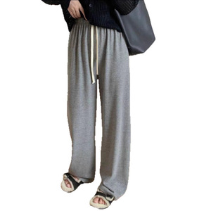 2026 nuovi <span class=keywords><strong>pantaloni</strong></span> KJ primavera estate <span class=keywords><strong>donna</strong></span> <span class=keywords><strong>pantaloni</strong></span> Casual in vita tinta unita elasticizzati <span class=keywords><strong>pantaloni</strong></span> larghi di seta <span class=keywords><strong>donna</strong></span> <span class=keywords><strong>pantaloni</strong></span> lunghi a gamba larga - Product Image 5