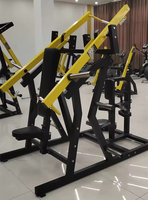 Banc de musculation multifonctionnel réglable en acier NO.18 pour développements pectoraux, tractions latérales, presse à banc assis à double poignée pour musculation