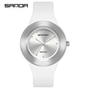 นาฬิกาข้อมือ Sanda 3119 แบรนด์ใหม่สำหรับผู้หญิง หรูหรา กันน้ำ นาฬิกาควอตซ์สำหรับสาวๆ ผู้หญิง และสุภาพบุรุษ - Product Image 5