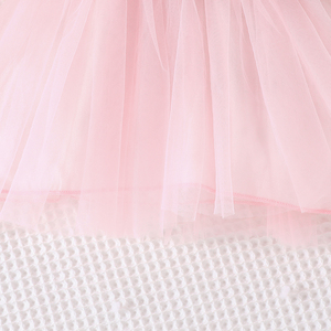 Lindo Vestido de Malla de Manga Corta de Moda Coreana para Bebés de 3 a 24 Meses, Diseño de Bordado de Flores, Ropa Dulce para Niñas - Product Image 6