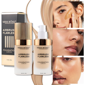 Miss Rose alta calidad profesional cobertura completa <span class=keywords><strong>piel</strong></span> negra impermeable y Mate cara base maquillaje - Product Image 1