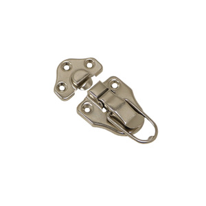 Juego de hebillas tipo pico de pato chapadas en oro para puertas y cajas de armarios, herrajes metálicos duraderos - Product Image 2