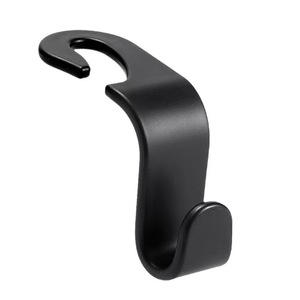 Car Seat Hooks Slip Hook Adhesive Plastic Black Brown Yellow Pink Blue For Rear Seat Storage <b>Interior</b> <b>Accessories</b> - Product Image 2