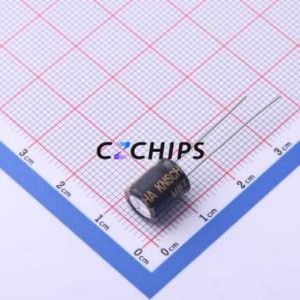 Condensador Electrolítico de Aluminio de Orificio Pasante 6.8uF 400V 87EC0241, D8xL9mm, 6.8uF 20%, 400V, 118mA-120Hz - Product Image 2