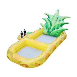 Flutuador inflável de abacaxi para piscina, frutas, brinquedos de natação para piscina