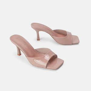 <span class=keywords><strong>Zapatos</strong></span> de Tacón Alto para <span class=keywords><strong>Mujer</strong></span> al por Mayor, Parte Superior de <span class=keywords><strong>Charol</strong></span>, Forro de Microfibra, Suela Compuesta, Tacón Cuadrado Delgado, Punta Abierta, Sin Cordones, para Exteriores - Product Image 2