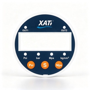 Clavier à membrane rond personnalisé OEM, panneau de commande Xati Psi Bar Mpa, fenêtre d'affichage, étiquette industrielle adhésive PC PET - Product Image 1