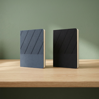 Carnet en cuir PU personnalisable, organiseur professionnel, agenda avec papier de couleur naturelle et calendrier quatre ans, coffret cadeau