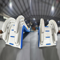 Toboggan aquatique gonflable, plateforme de jeu flottante gonflable pour yacht