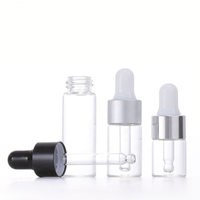 Bouteille Compte-Gouttes à Bouton Poussoir en Verre pour Teinture, Huile Essentielle ou Parfum, en Cristal – Formats 1ml, 2ml, 3ml, 5ml