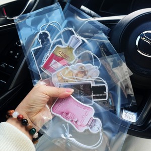 Özel tasarım uzun ömürlü koku kağıt araba hava spreyi farklı kokuyor tasarım Aroma asılı hava spreyi özel araba Freshie - Product Image 1