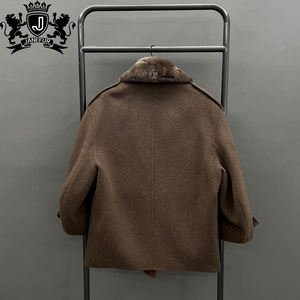 Janefur <span class=keywords><strong>Giacca</strong></span> <span class=keywords><strong>in</strong></span> <span class=keywords><strong>Lana</strong></span> Cashmere Retrò Classica <span class=keywords><strong>da</strong></span> <span class=keywords><strong>Donna</strong></span> 2026, Bestseller con Elegante Colletto Quadrato <span class=keywords><strong>in</strong></span> Pelliccia, Cappotto Marrone <span class=keywords><strong>in</strong></span> Cashmere per Donne - Product Image 6