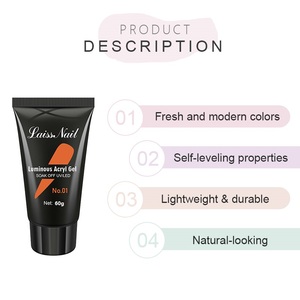 Esmalte de <span class=keywords><strong>Uñas</strong></span> Acrílico Luminoso LaissNail, 9 <span class=keywords><strong>Colores</strong></span>, 60 ml, Gel UV, Vegano, Ecológico, No Tóxico, Sin Henna, Larga Duración - Product Image 5