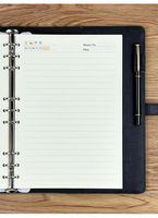 Agenda spirale A5 fait main en tissu avec reliure à feuillet plié, pour enregistrement de réunions, écriture, couvertures de journal personnalisées, 120 feuilles