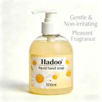 Savon liquide pour les mains écologique de marque OEM, 500 ml, parfum floral, impression sérigraphique, pour enfants et adultes