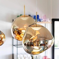 Lustre suspendu moderne nordique en acrylique effet lave, créatif pour îlot de cuisine et salle à manger