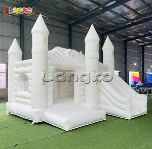 Thương mại màu trắng đen bàn cờ kết hợp nhà bị trả lại bơm hơi với <span class=keywords><strong>Slide</strong></span> cho thuê bên - Product Image 3