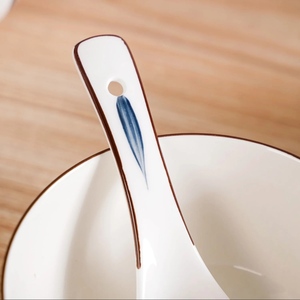 Top Quality Food Grade Ceramic Bowl Spoon <b>Set</b> <b>Microwave</b> and Dishwasher Safe Kitchen Dining <b>Set</b> Available For Sale - Product Image 2