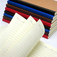 Carnet d'exercices personnalisé en gros, format B5 A5, couverture souple en kraft, bloc-notes de bureau simple, lignage horizontal pour étudiants