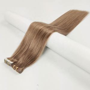 Extensiones de Cabello Amygirl 100% Remy, Lisas, de una Sola Trama, con Cinta Adhesiva, Cabello Humano Virgen Ruso, Estilo Yaki, Todos los Colores Disponibles - Product Image 4