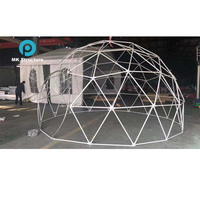 Tente igloo extérieure personnalisée de 3 m, tente transparente en forme de bulle, tente dôme imperméable pour café décontracté